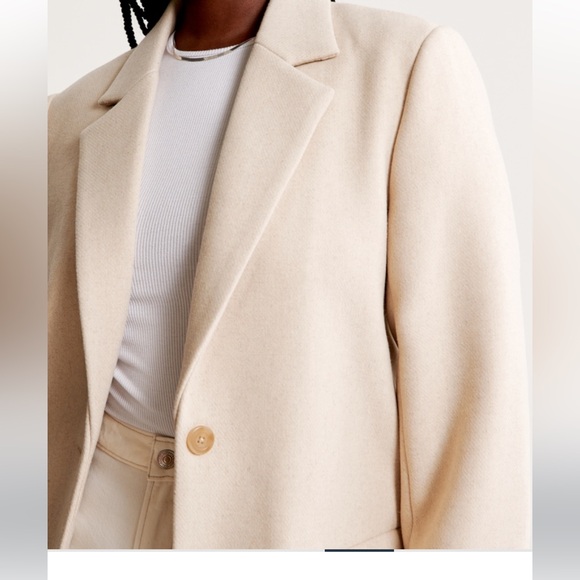 TALL large - cream colored jacket - NWT in bag - a&f - Picture 2 of 6